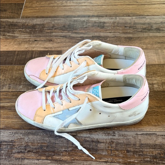 Golden Goose Pastel Pink and Cream Sneakers - Picture 2 of 4